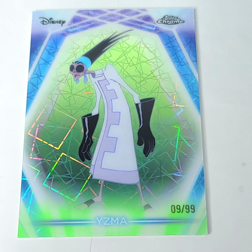 Yesss Topps 2026 Disney Chrome Neon Green Laser Limited 09/99